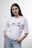 IT'S CALLED ART, NOT TREND, FOR A REASON - FEMALE WHITE OVERSIZED T-SHIRT