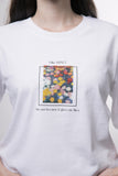 I LIKE MONET, BUT NOT BECAUSE IT GIVES ME LIKES - FEMALE WHITE OVERSIZED T-SHIRT